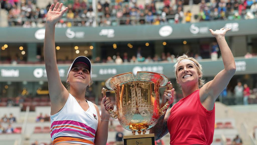 Sofia 'Sonya' Kenin and  Bethanie Mattek-Sands Women’s Doubles Champions 2019 China Open